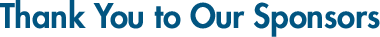2012 Conference Sponsor: Thank you to our sponsors