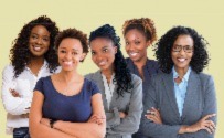 A group of black women in professional attire.
