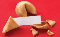 A fortune cookie.