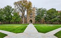 A college campus.