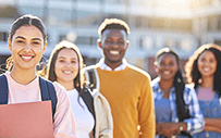 A group of college students.