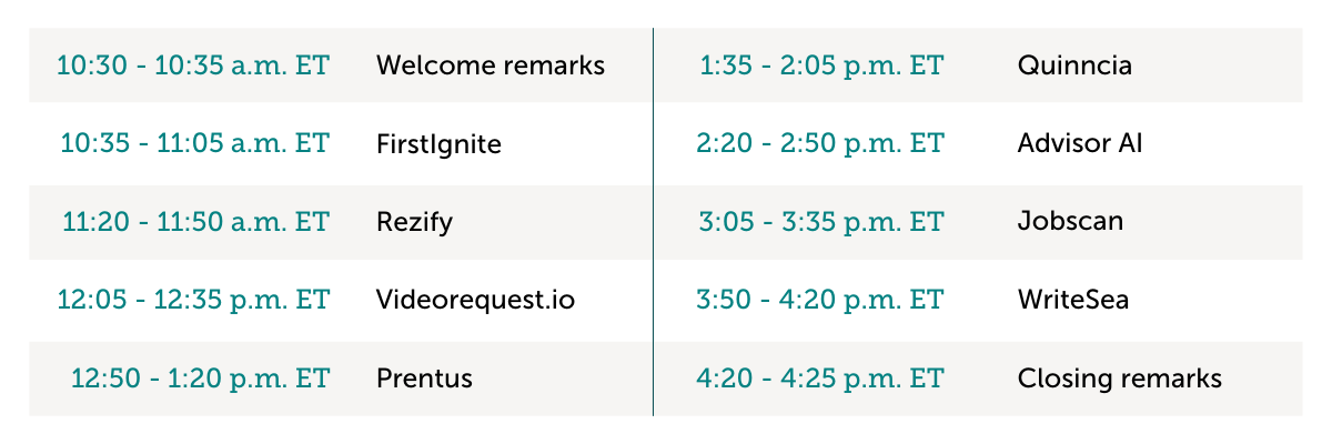 Event Schedule