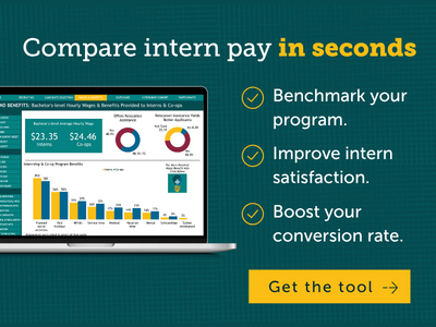Compare intern pay in seconds