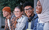 A group of college students.
