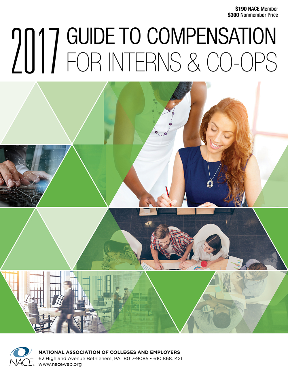 The NACE 2017 Guide to Compensation for Interns & Co-ops provides actual wage and benefit information by major, degree, year of study, company size, industry, and region.